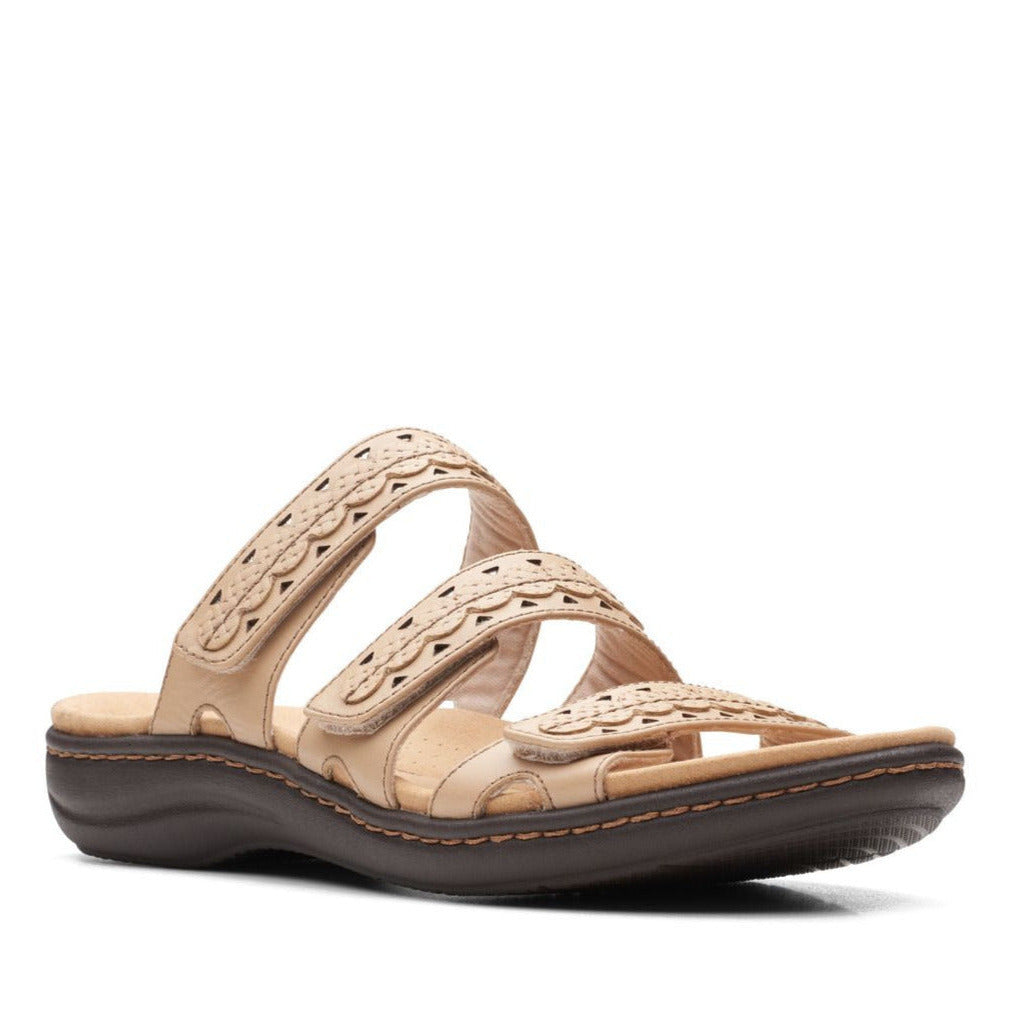 Clarks Laurieann Cove Women's Casual Sandals in Sand, tan light brown strappy summer sandals Style #26164834