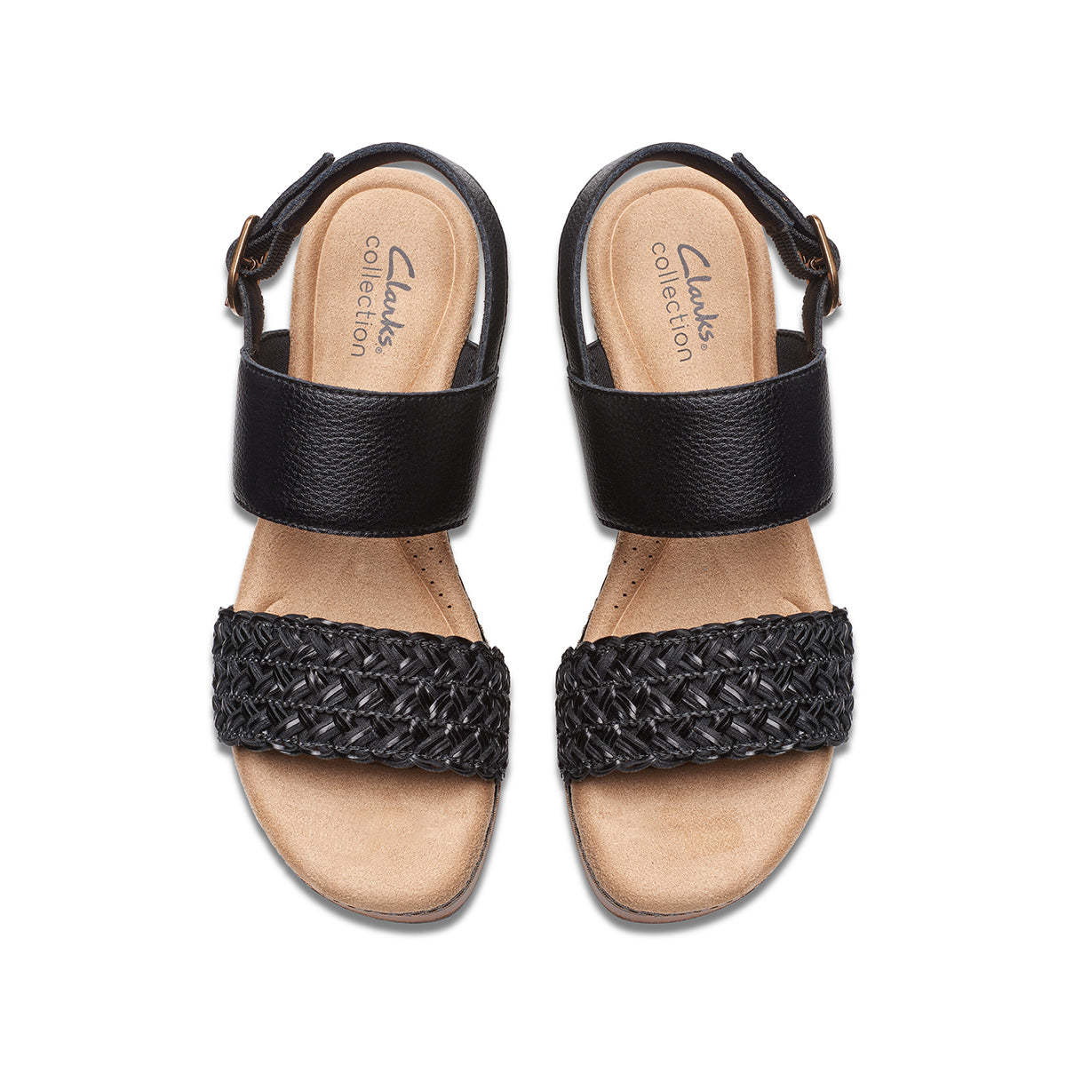 Clarks Seannah Step Women's Block Heel Sandal in Black