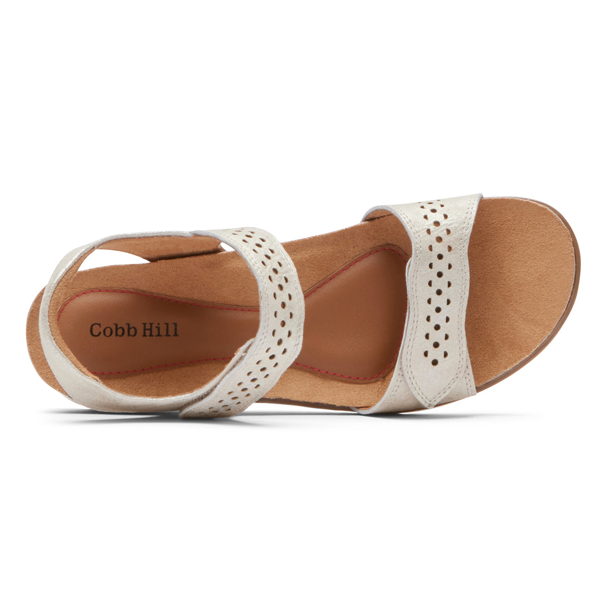 Cobb Hill May Wave Sandal – Women's Metallic Leather (Wide)