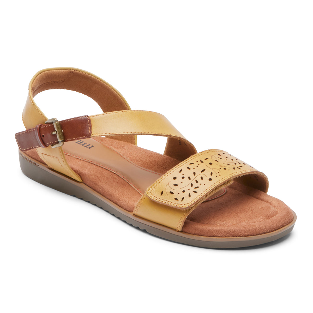 Cobb Hill Zion 2 Buckle Sandal – Women's Yellow Leather (Wide)