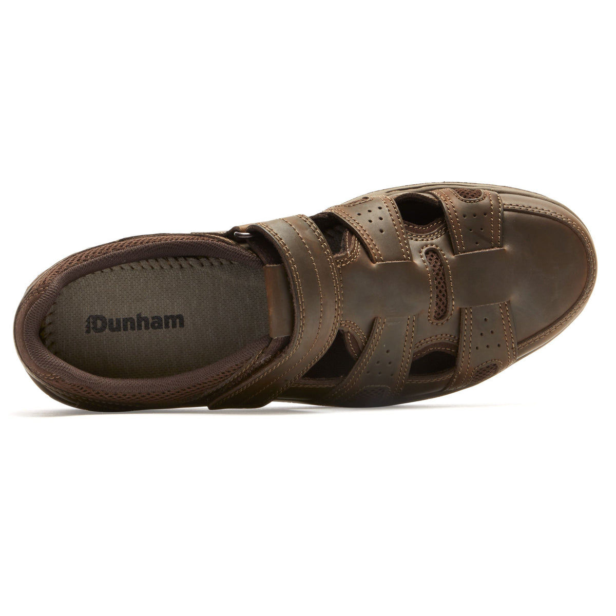 Dunham FitSmart Fisherman Men's Leather Sandal - Brown