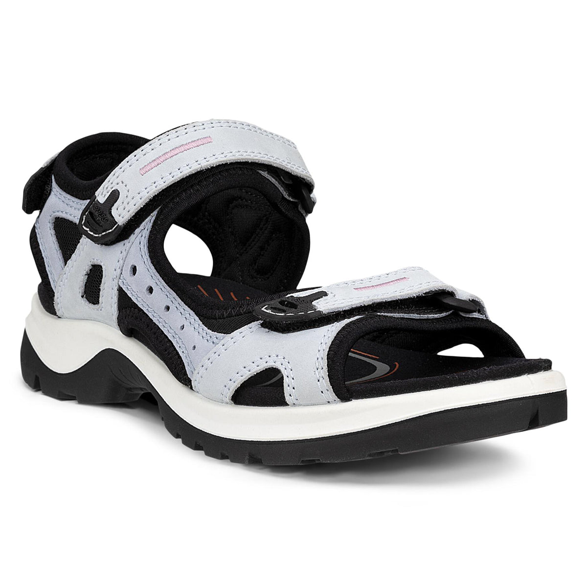 ECCO Offroad Women’s Outdoor Sandals Style 069563 in Air/ Dusty Blue. Great for hiking and all day walking.