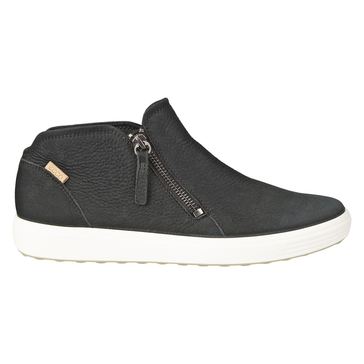 Ecco Soft 7 Women's Side Zip Bootie in Black