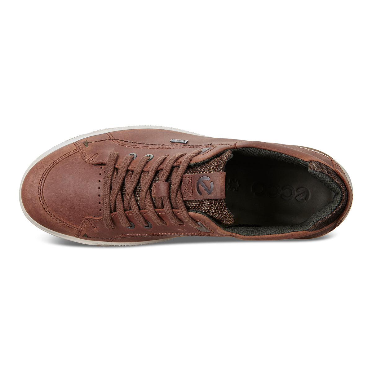 Ecco Byway Tred Men's Gore-Tex Lace Up Shoe in Brandy