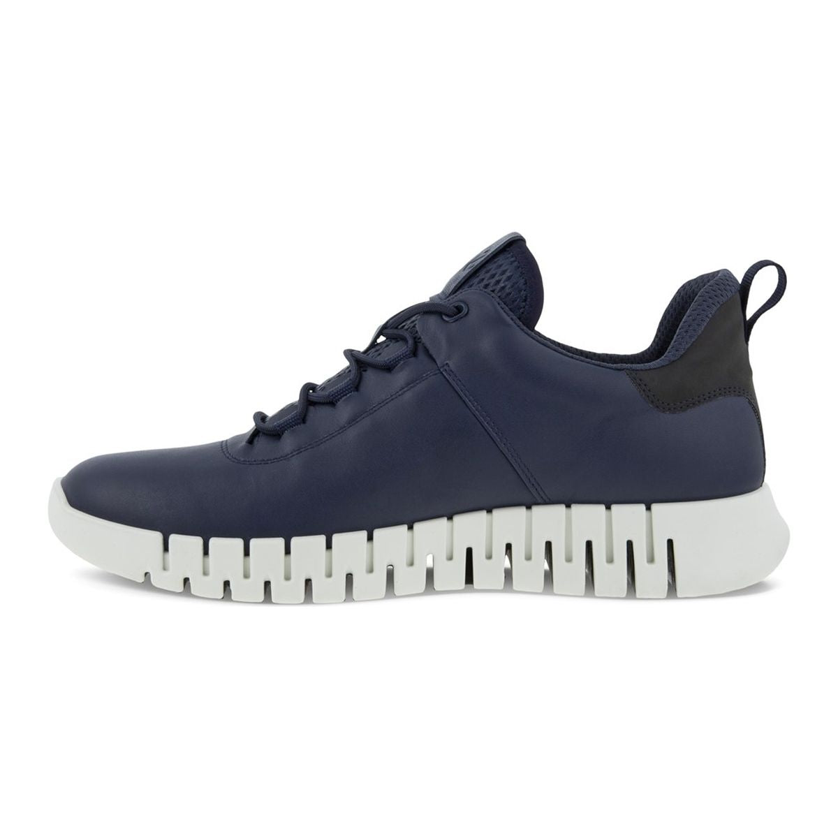 ECCO GRUUV Leather Sneakers – Navy