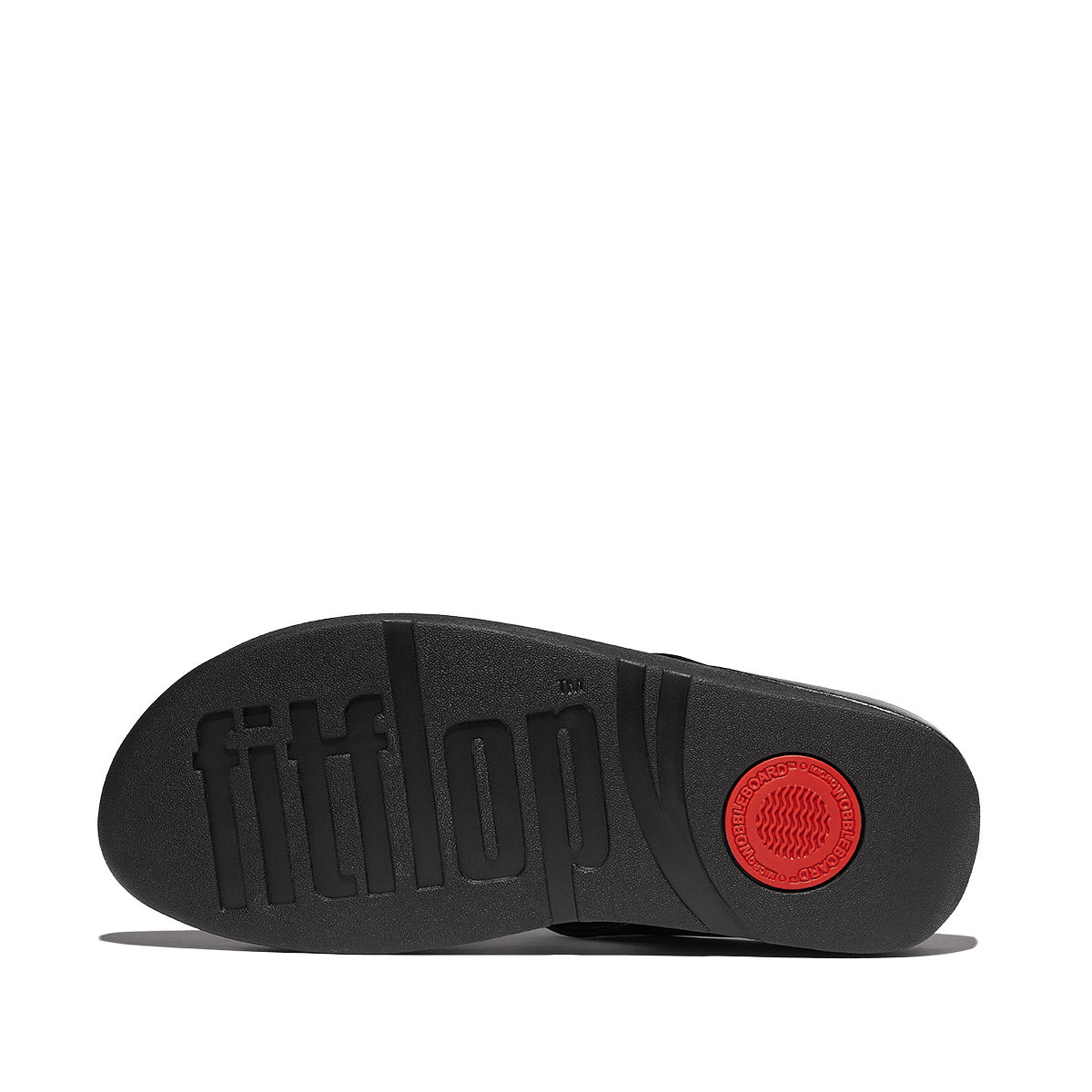 FitFlop Fino Women's Leather Toe Thong Sandals – Black