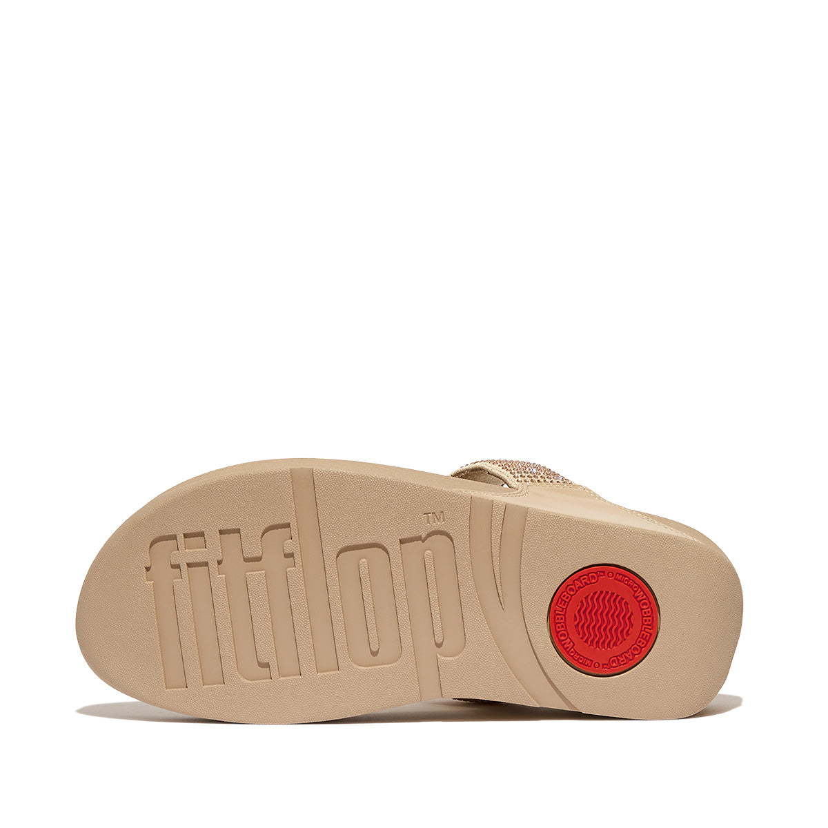 FitFlop Lulu Women's Glitter Toe-Post Sandals – Beige