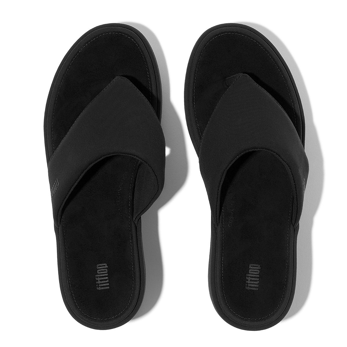 FitFlop Platforms Women's Wedge Toe-Post Sandals – Black