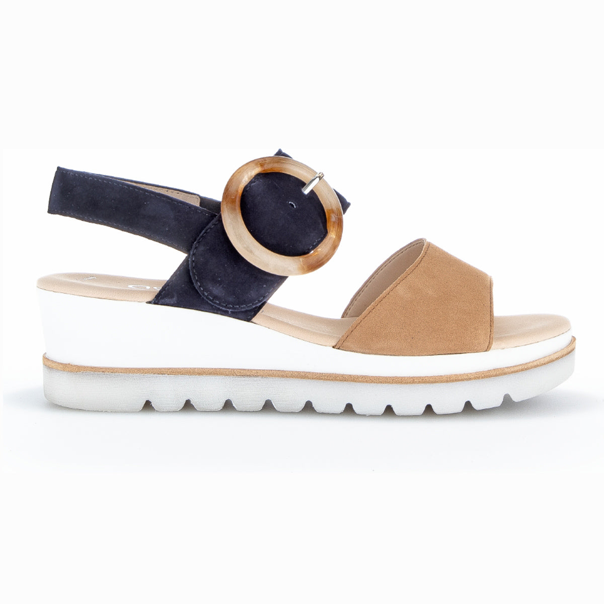 Gabor 24.645 womenβs sandals; comfortable leather wedge sandals;
low wedge sandals for women; supportive dress sandals; summer sandals with cushioned footbed; Gabor comfort sandals