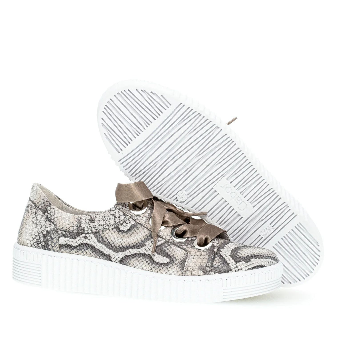 Gabor 330.30 Premium Laced Sneakers - Snake Print
