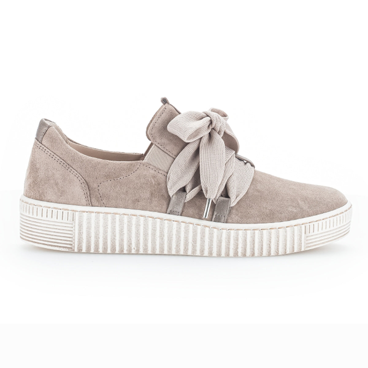 Gabor 333.12 Premium Platform Bow Sneaker – Beige