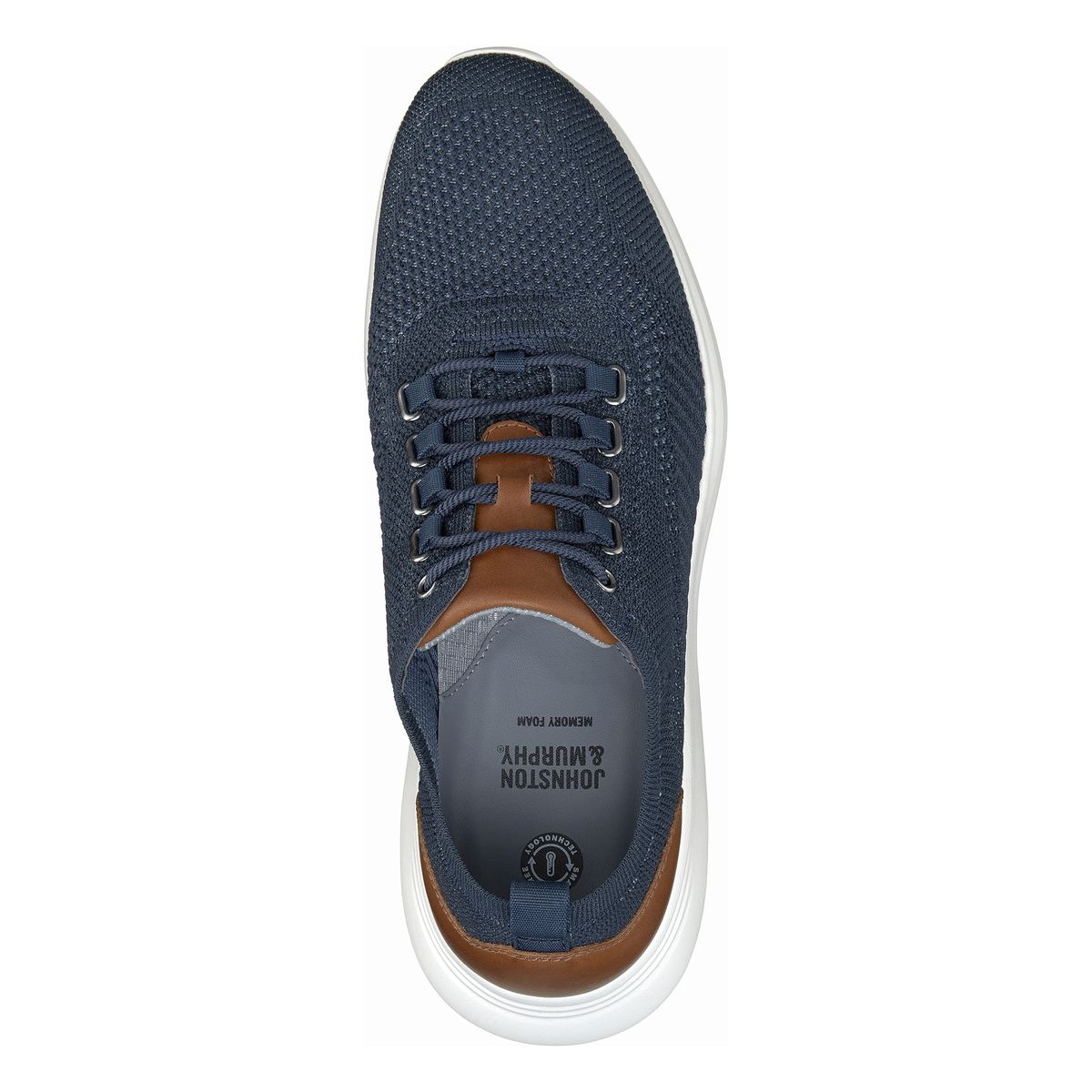 Johnston & Murphy Men's Amherst Knit Sneaker – Navy