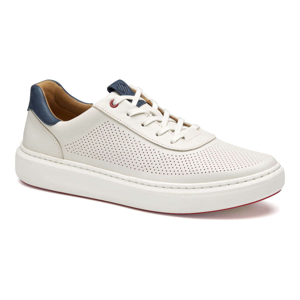 Johnston & Murphy Anders Perfed U-Throat Men's Sneaker in White. Johnston & Murphy Anders Perfed sneaker
white leather TRUFOAM sneaker
men’s perforated leather sneaker
removable footbed white sneaker
lightweight casual men’s sneaker
Canadian family-owned footwear. Style #25-2848