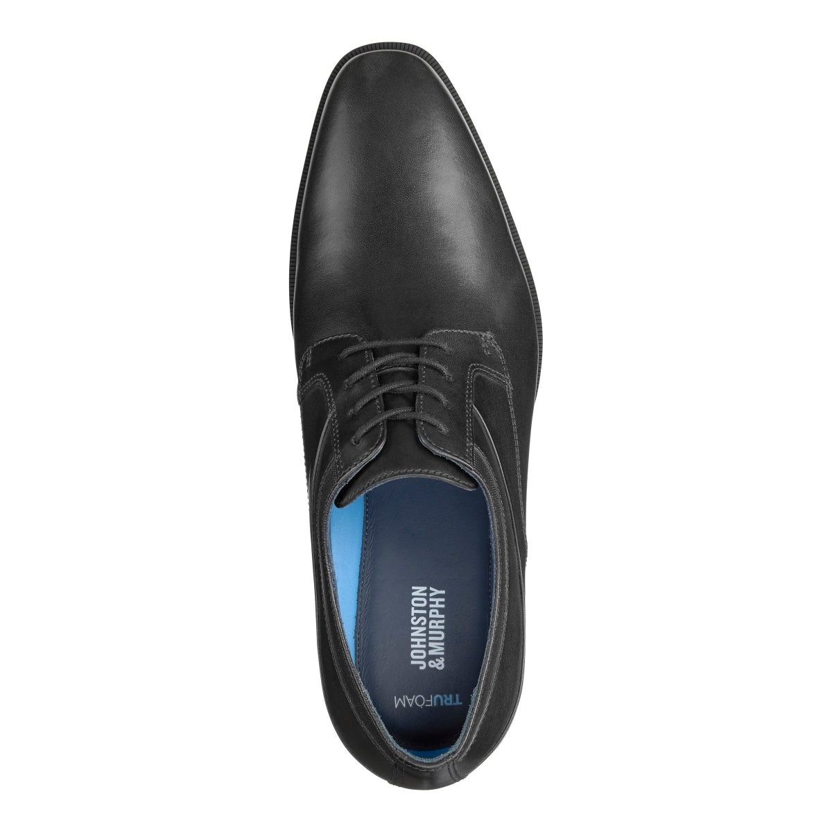 Johnston & Murphy Gibbons Plain Toe Men's Dress Shoe in Black