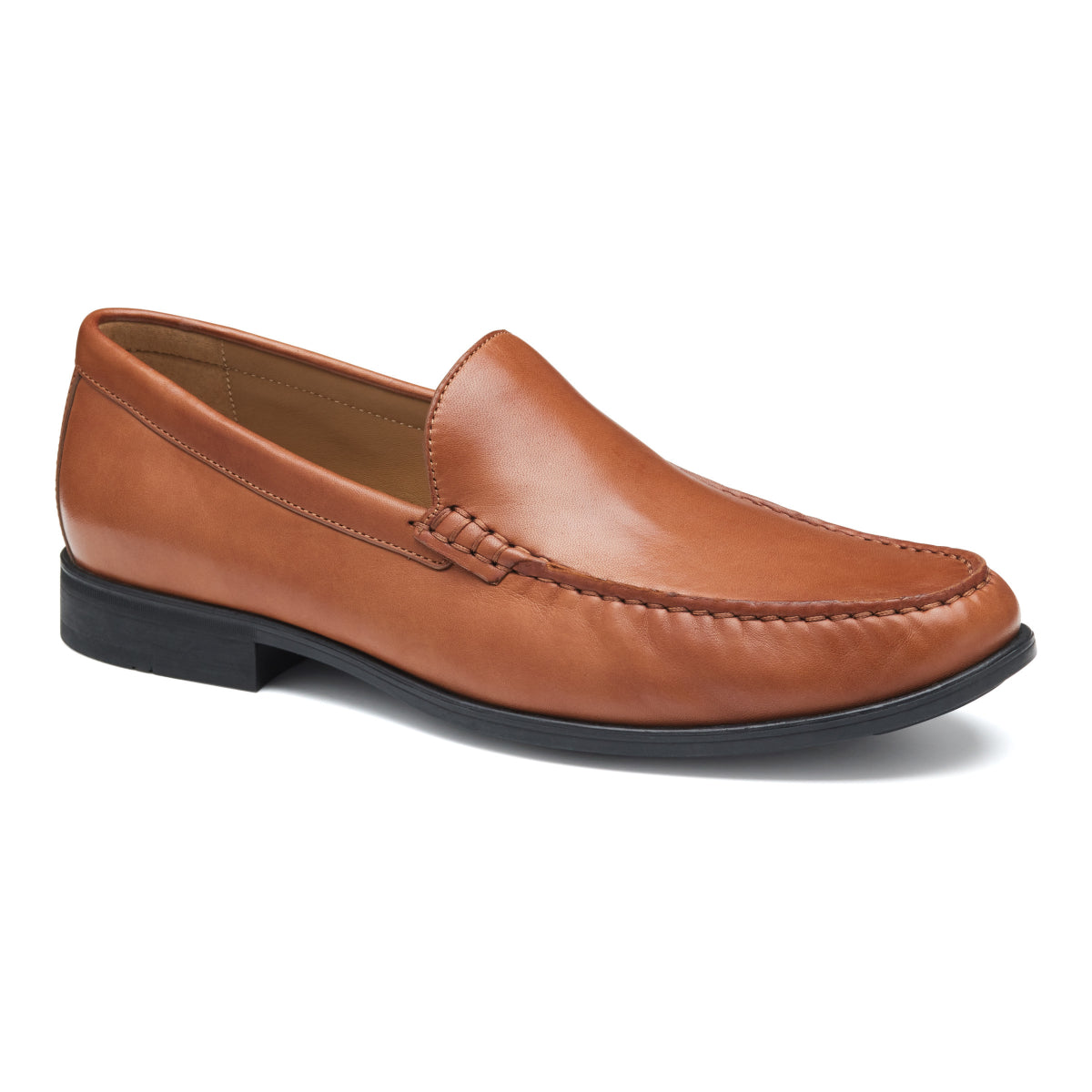 Johnson & Murphy Harrison Men's Mocassin Dress Slip-on in Cognac. Johnson & Murphy Harrison cognac, Harrison slip-on cognac, XC Flex moccasin cognac, glove leather slip-on Canada, sheepskin lined cognac moccasin
easy on and off, slip on, comfortable, soft leather, easy on, all day wear, comfortable, tan, dress slip-ons. Style 15-8433