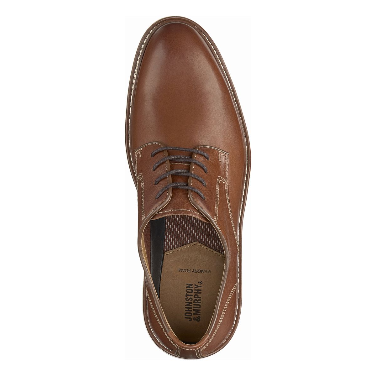 Johnston & Murphy Upton Plain Toe Casual Men's Shoe in Tan