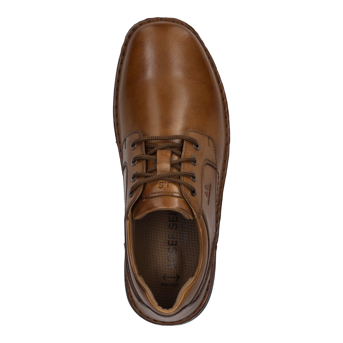 Josef Seibel New Anvers 06 Men's Extra Wide Lace-Up Shoe - Cognac