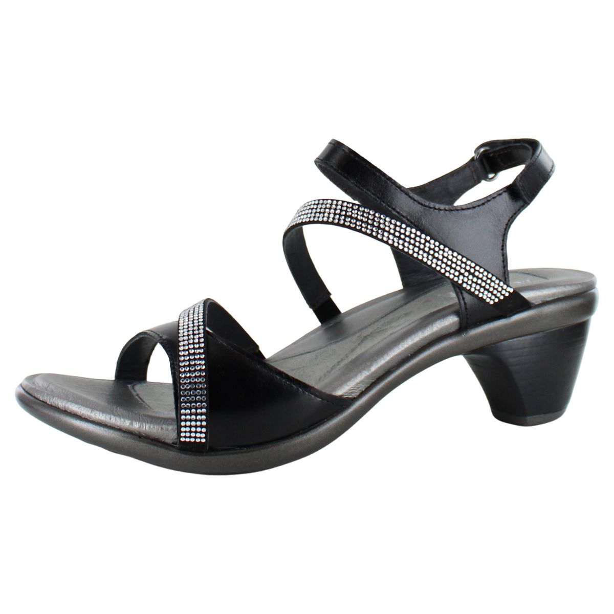 Naot Innovate Backstrap Heeled Sandal in Black
