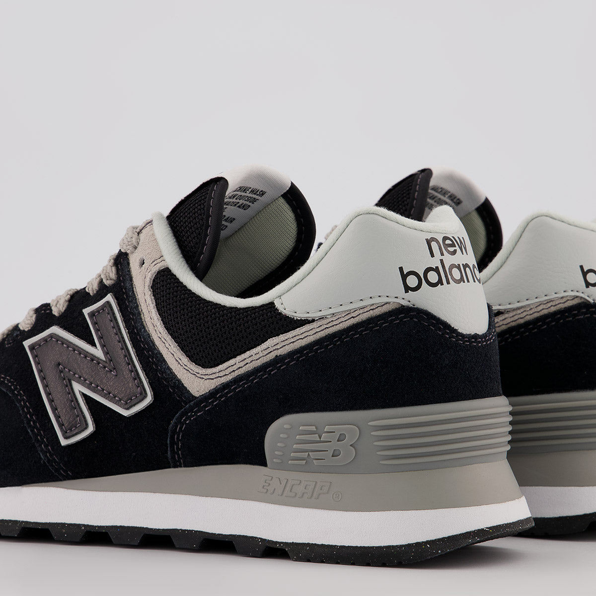 New Balance Women’s 574 Core Sneaker — Black/White