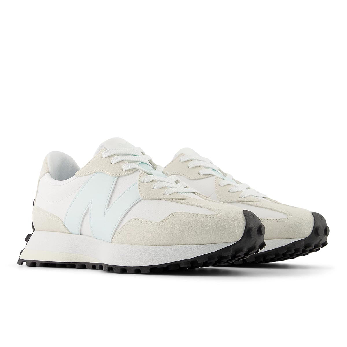 New Balance Women’s 327 Classic Retro Runner — Off White/Blue