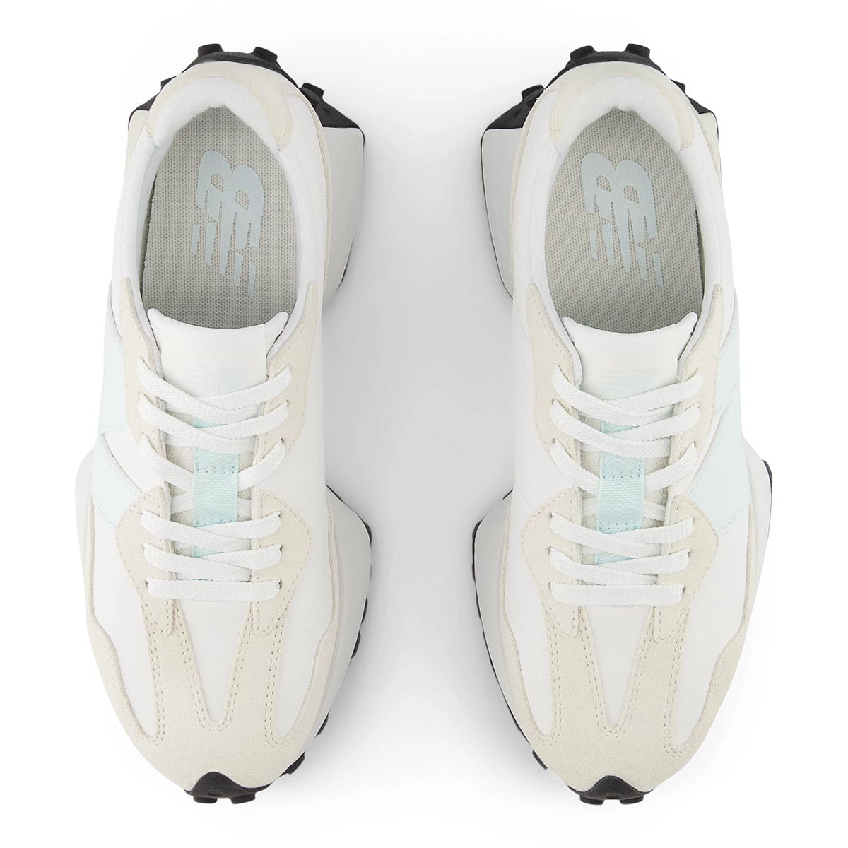 New Balance Women’s 327 Classic Retro Runner — Off White/Blue