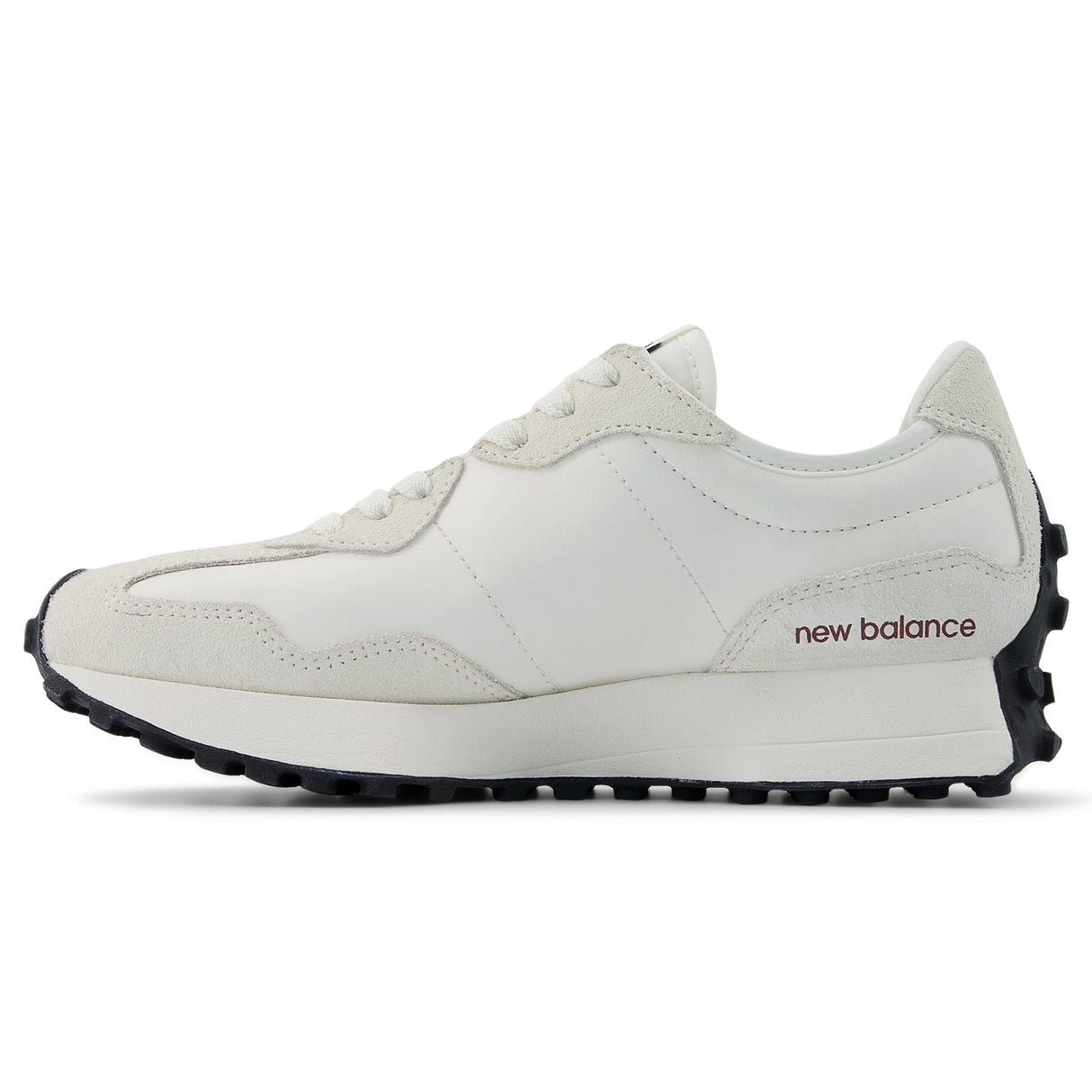 New Balance Women’s 327 Classic Retro Runner — Sea Salt/Burgundy