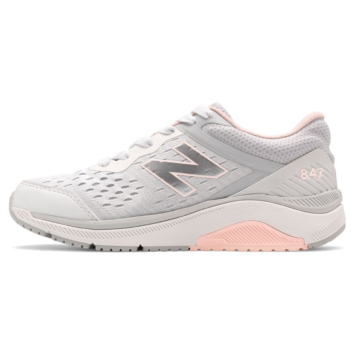 New Balance Women's 847v4 Stability Walking Shoe – Grey Pink