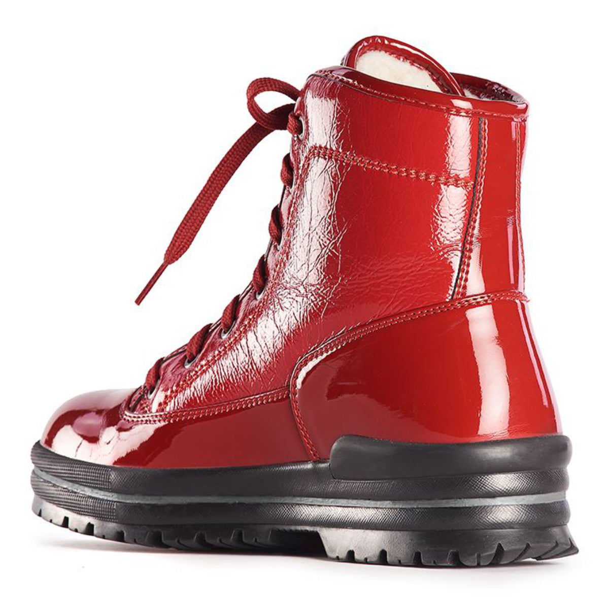 Olang Sound Women's Winter Lace Boots with Foldable Cleats
