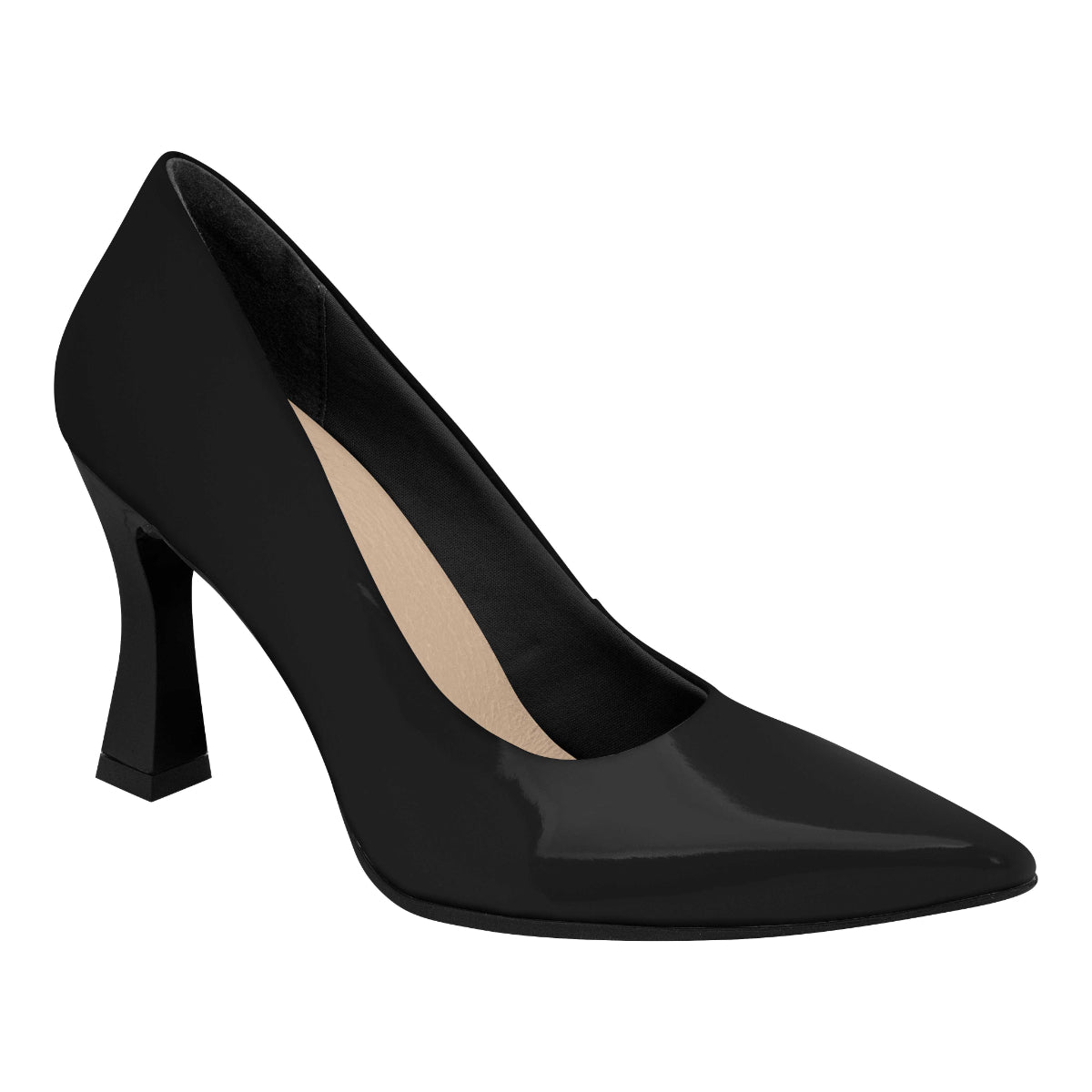 Womans Black Patent Dress Heel 749001