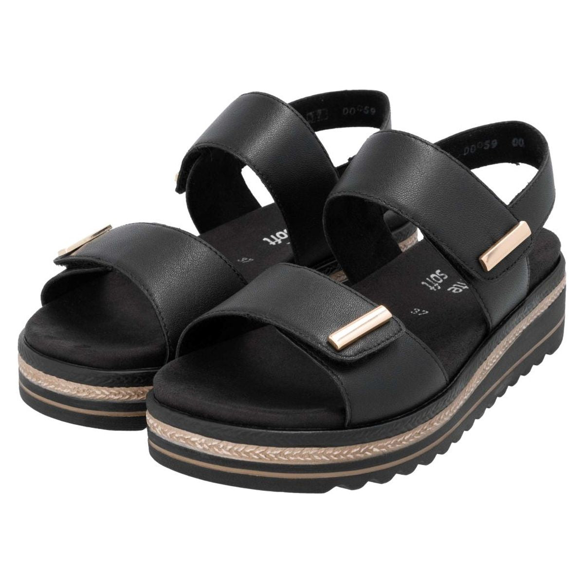 Remonte D0Q59 Women's Sandals in Black