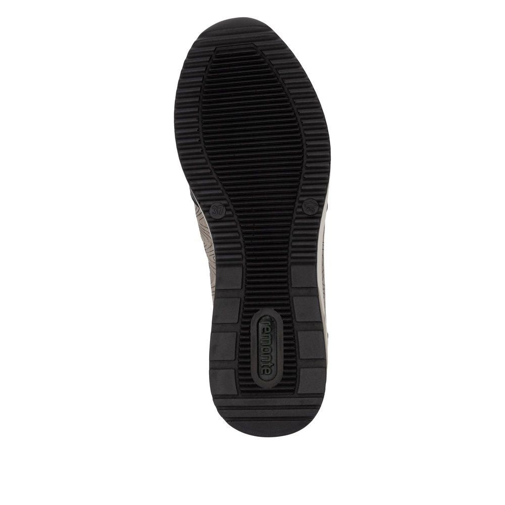Remonte Women's Wedge D2411 Adjustable Strap in Black