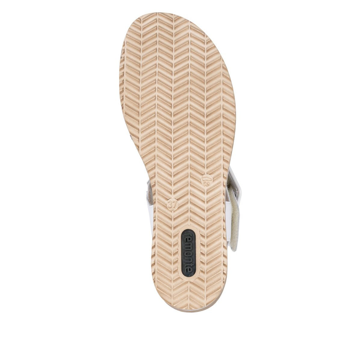 Remonte D6453 Women's Strap Wedge Sandals in White Blue