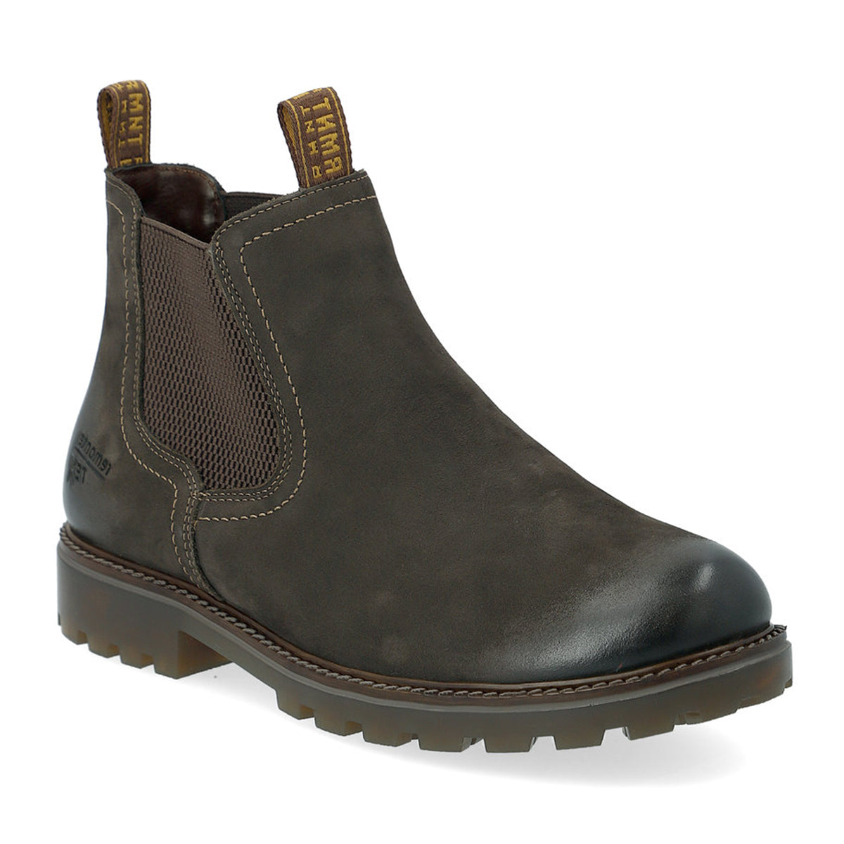 Remonte D8472 Women's Chelsea Boots, stretch material for slip on fit, brown leather exterior waterproof sole. Style #D8472-45