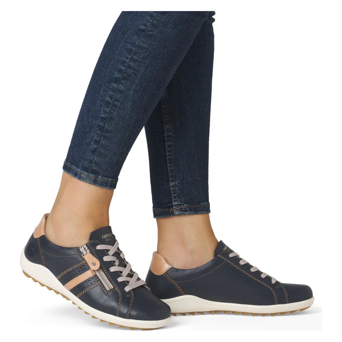 Remonte R1432 Women's Lace Up Shoe in Blue