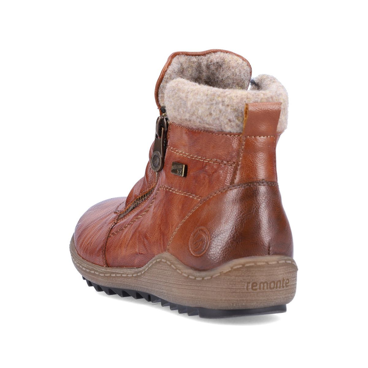 Remonte R1486 Women's Zip Boot in Brown