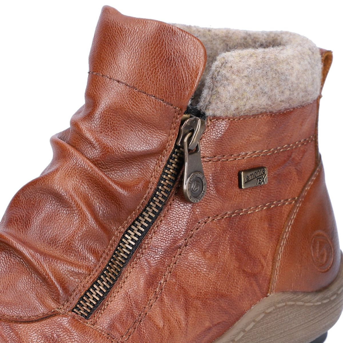 Remonte R1486 Women's Zip Boot in Brown