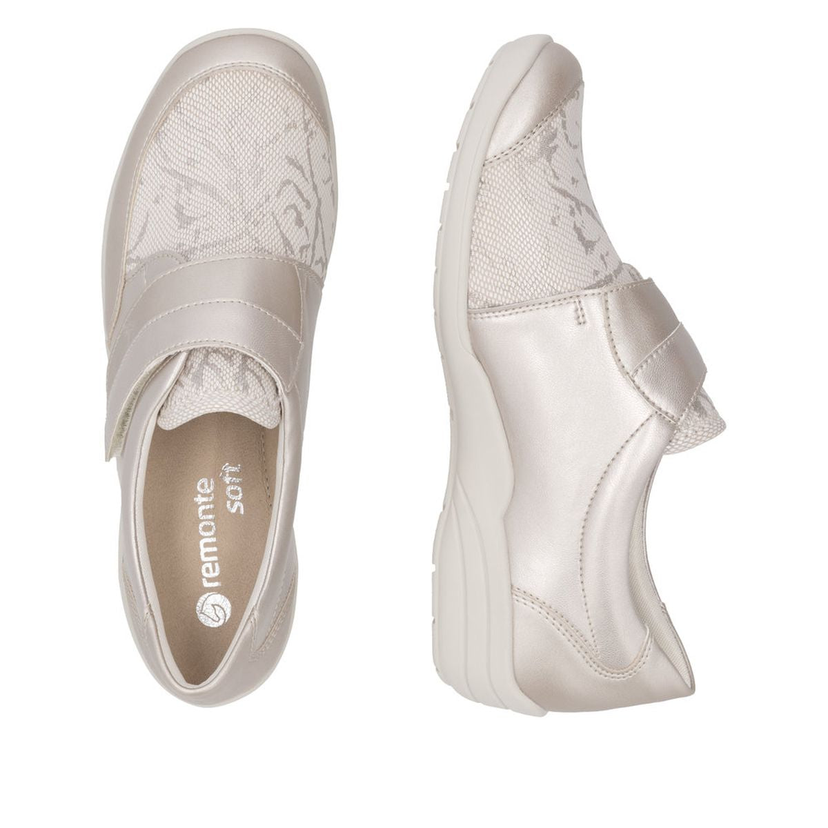 Remonte R7600 Women's Slip On Shoe in Champagne