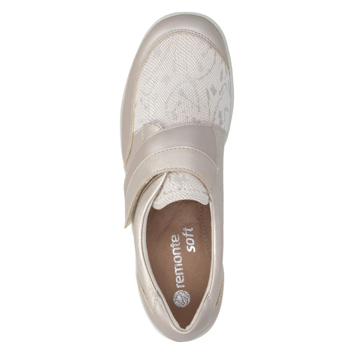 Remonte R7600 Women's Slip On Shoe in Metallic
