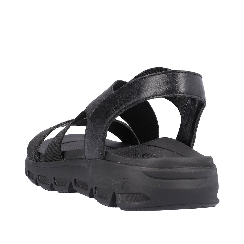 Rieker Evolution Women's Trekking Sandal – Black (Style V8408)