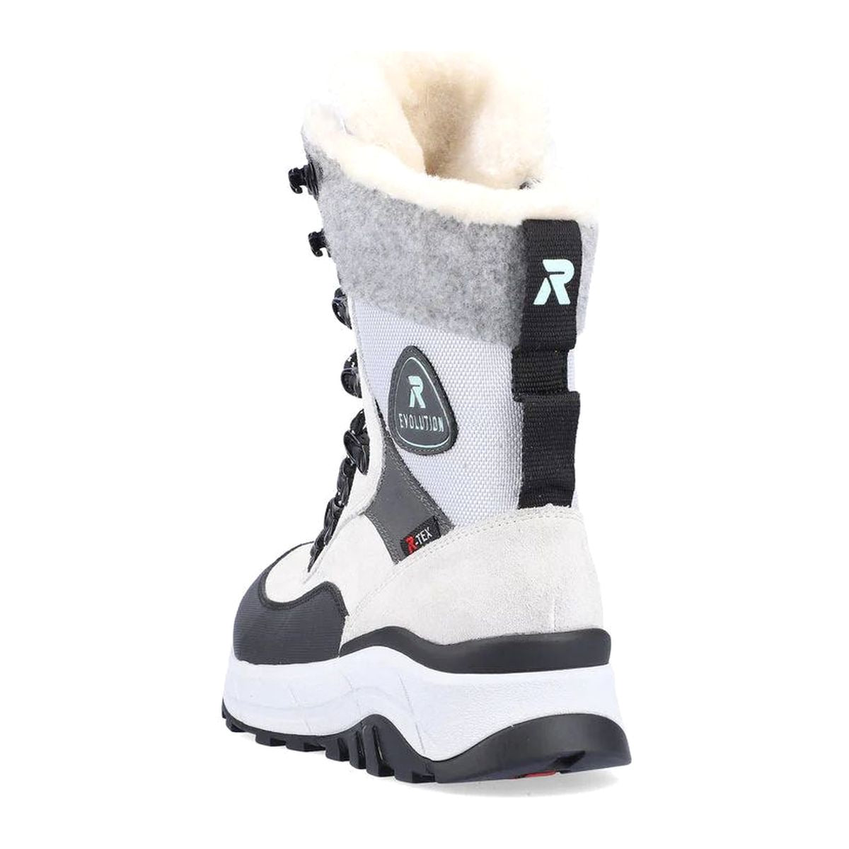 W0066 Womens Winter Lace Up Boots with side zip