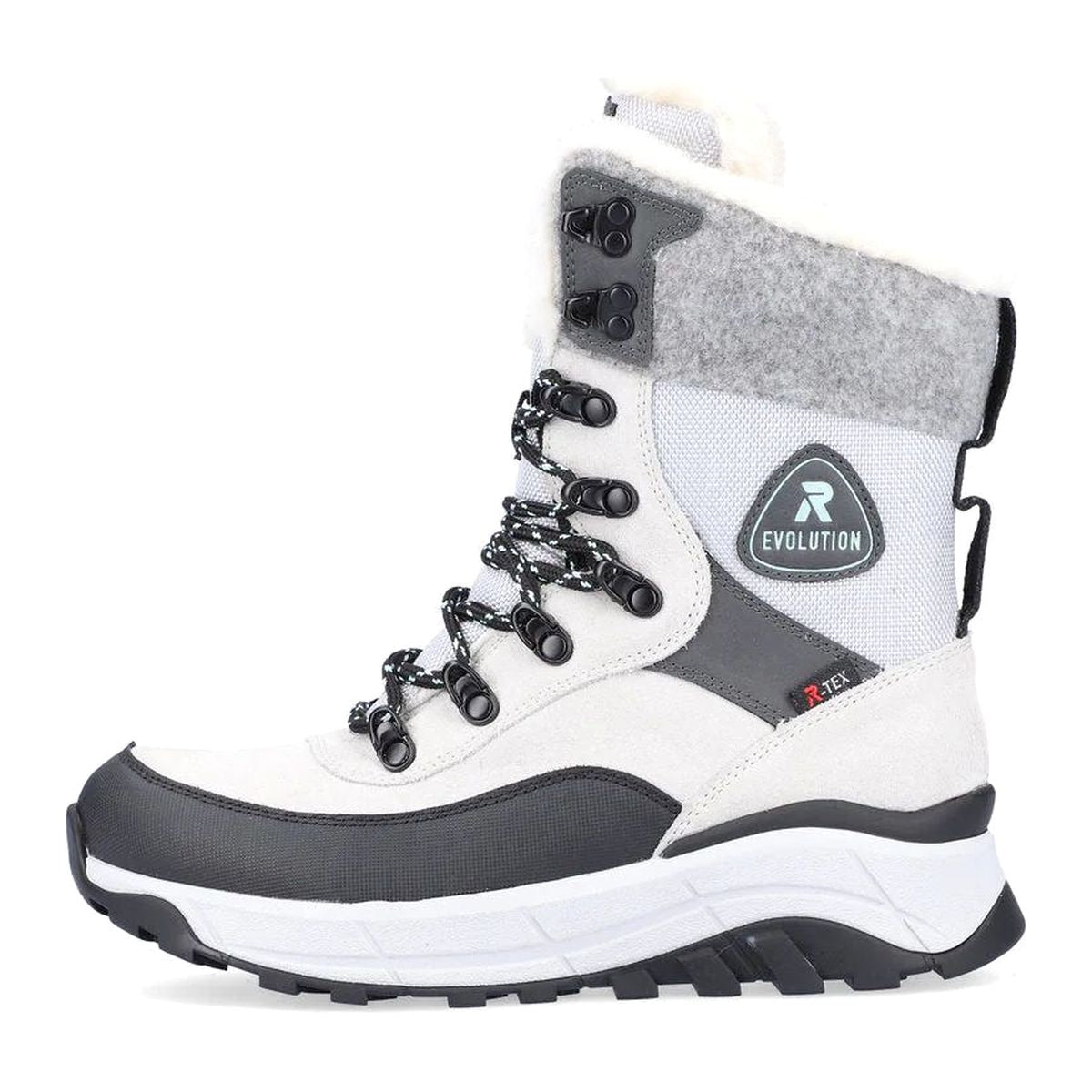 W0066 Womens Winter Lace Up Boots with side zip