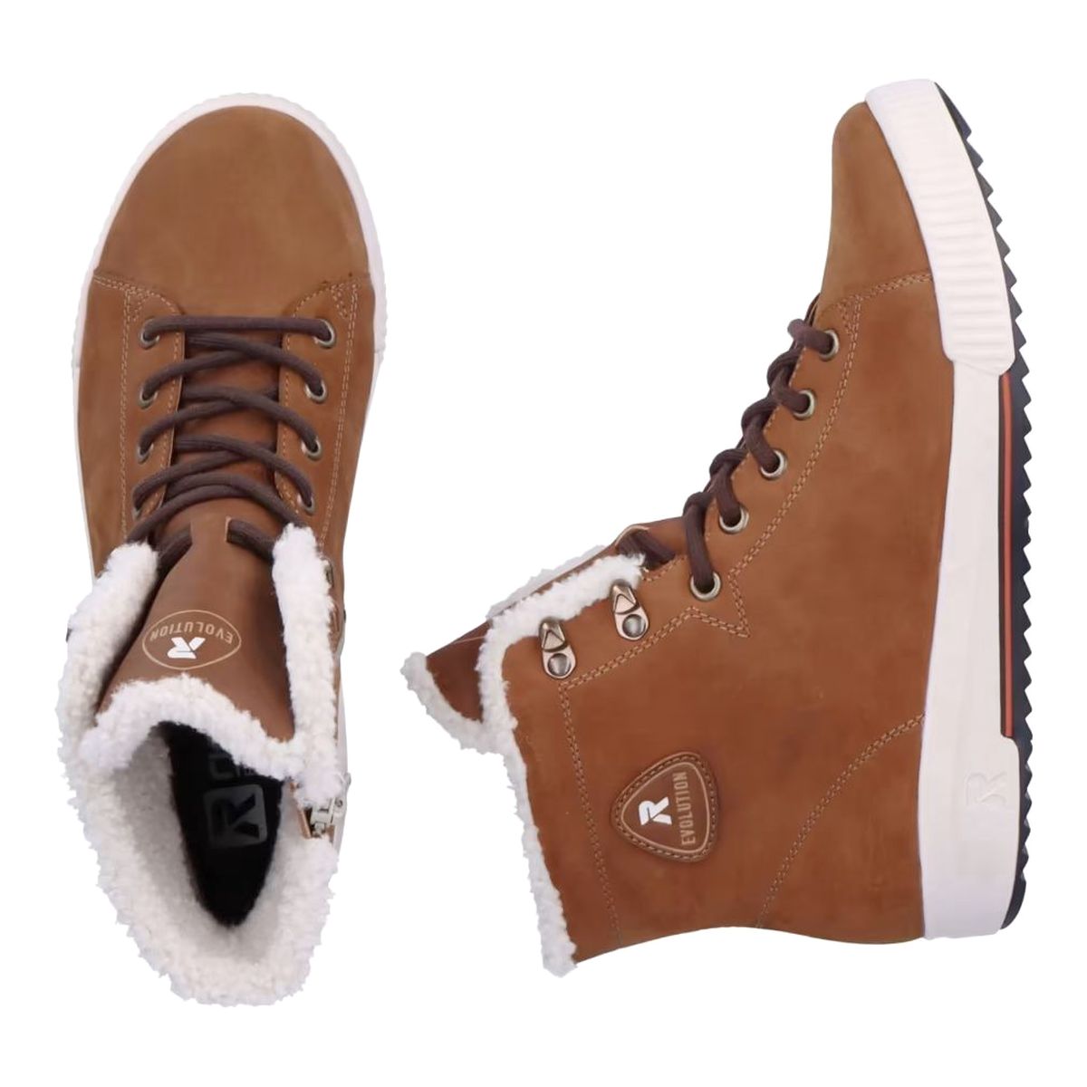 Rieker Evolution Womens W0162 Lace up Ankle Boots