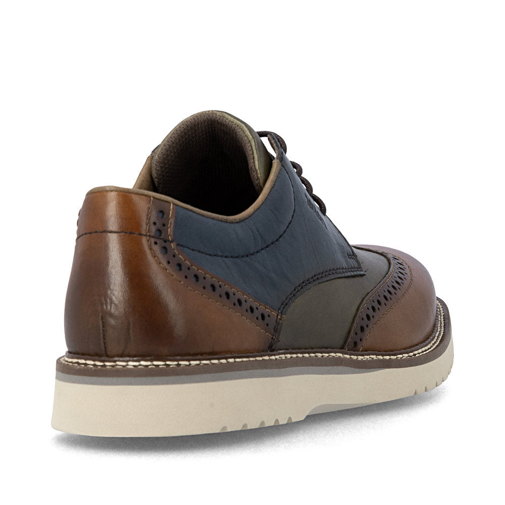 Rieker 04504 Men's Lace Up Wide Shoe in Multi