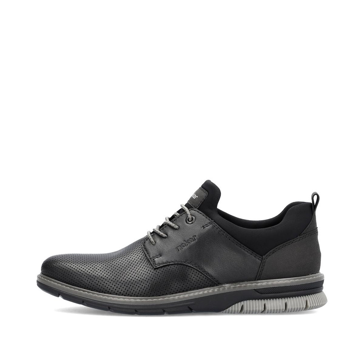 Rieker 14450 Men's Slip-On Shoes in Black