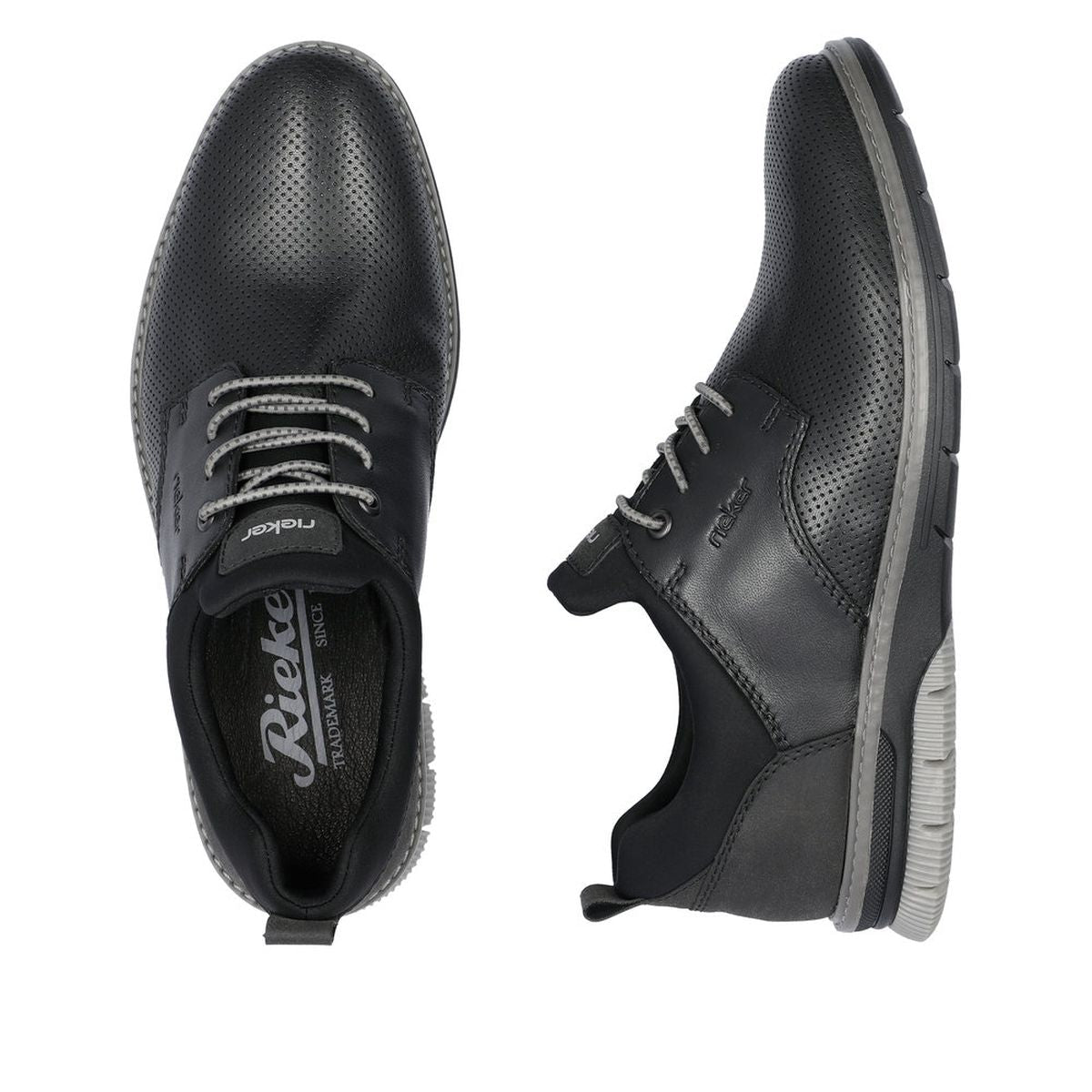 Rieker 14450 Men's Slip-On Shoes in Black