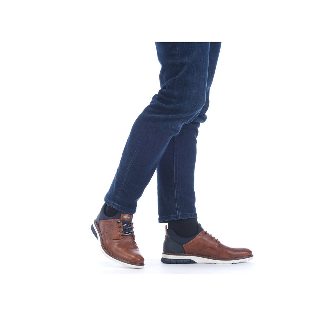 Rieker 14450 Men's Slip-On Shoes in Tan