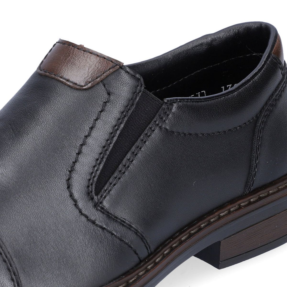 Rieker 17659 Men's Dress Slip-On Shoes in Black