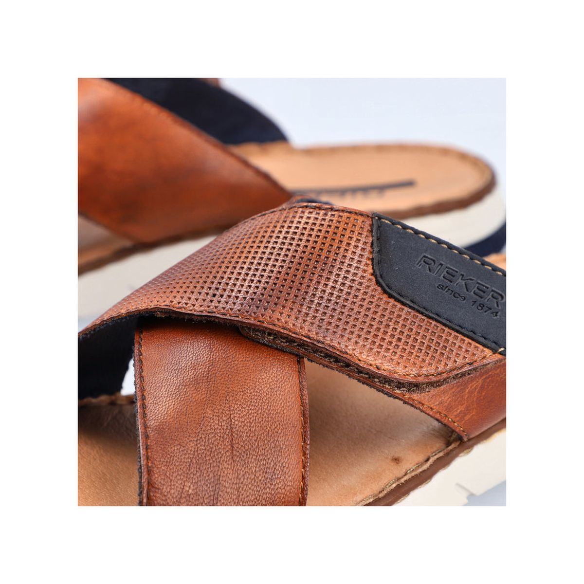 Rieker 25283 Men's Slide Sandals – Brown