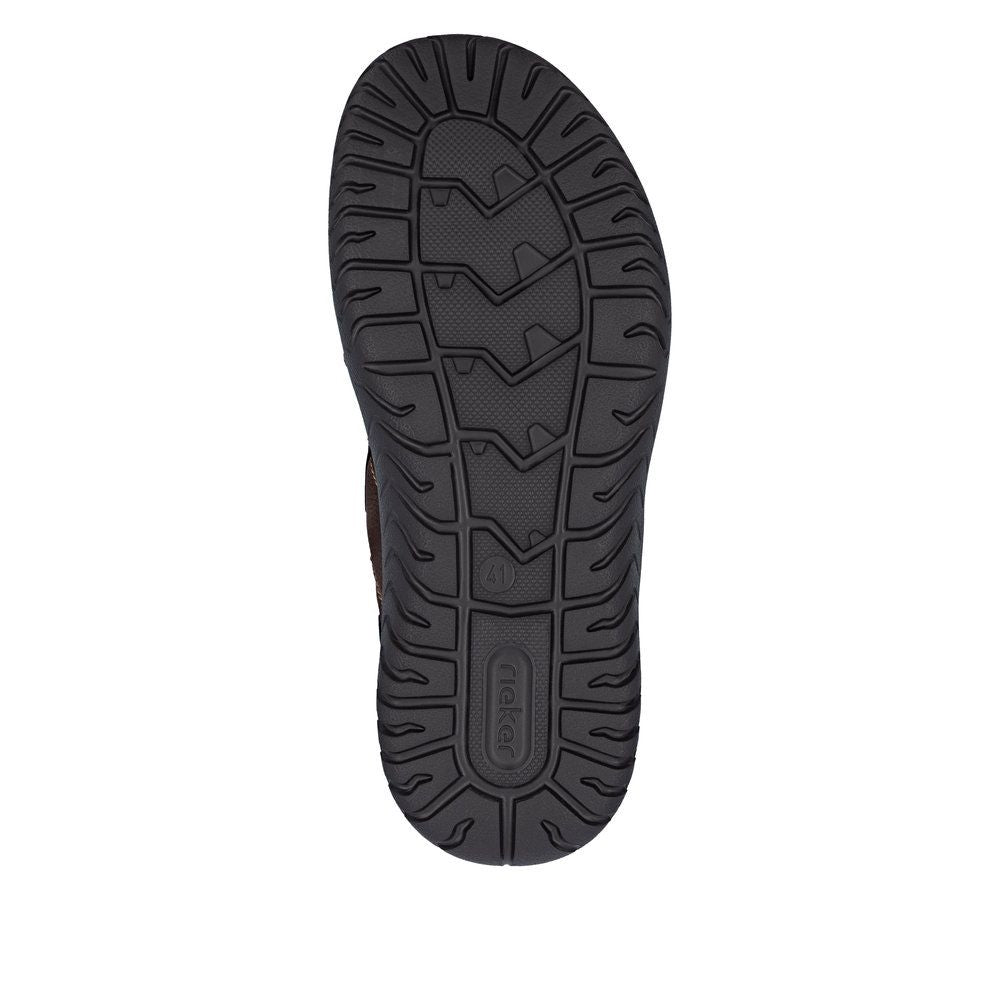 Rieker 26450 Men's Leather Sandals – Brown