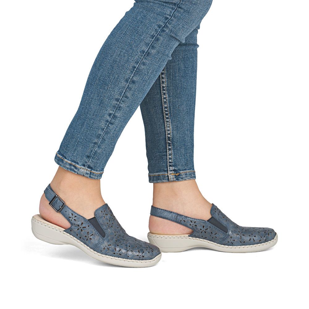 Rieker 41371 Women's Sandal in Whitelake